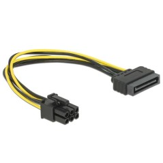 Delock Power SATA 15-pin -6-pin PCI-E (82924)